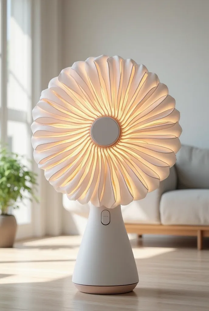 
Electronic fan 
with petal design