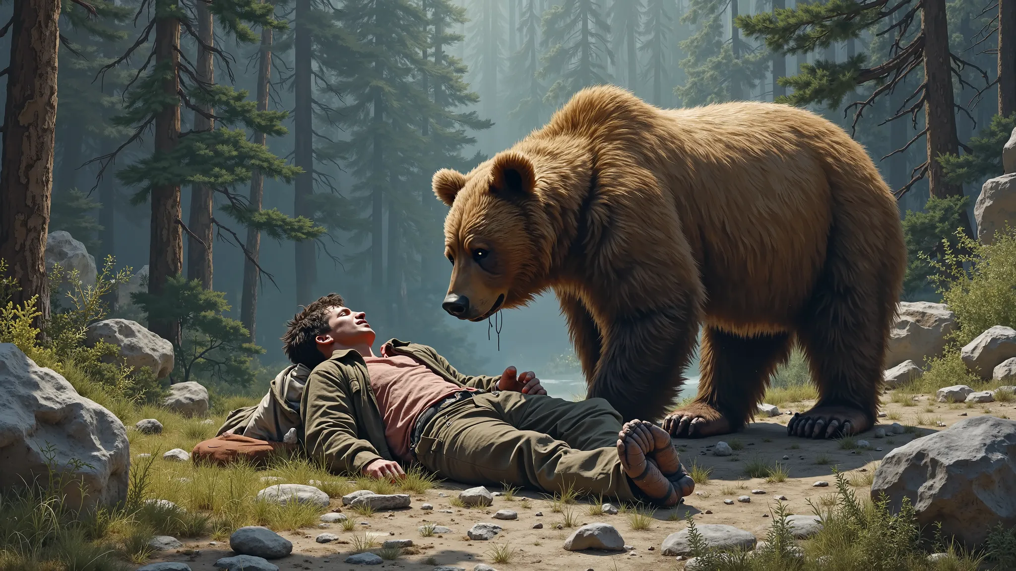 This Man Had an Accident, but What the Bear Did Next Left Everyone Stunned!