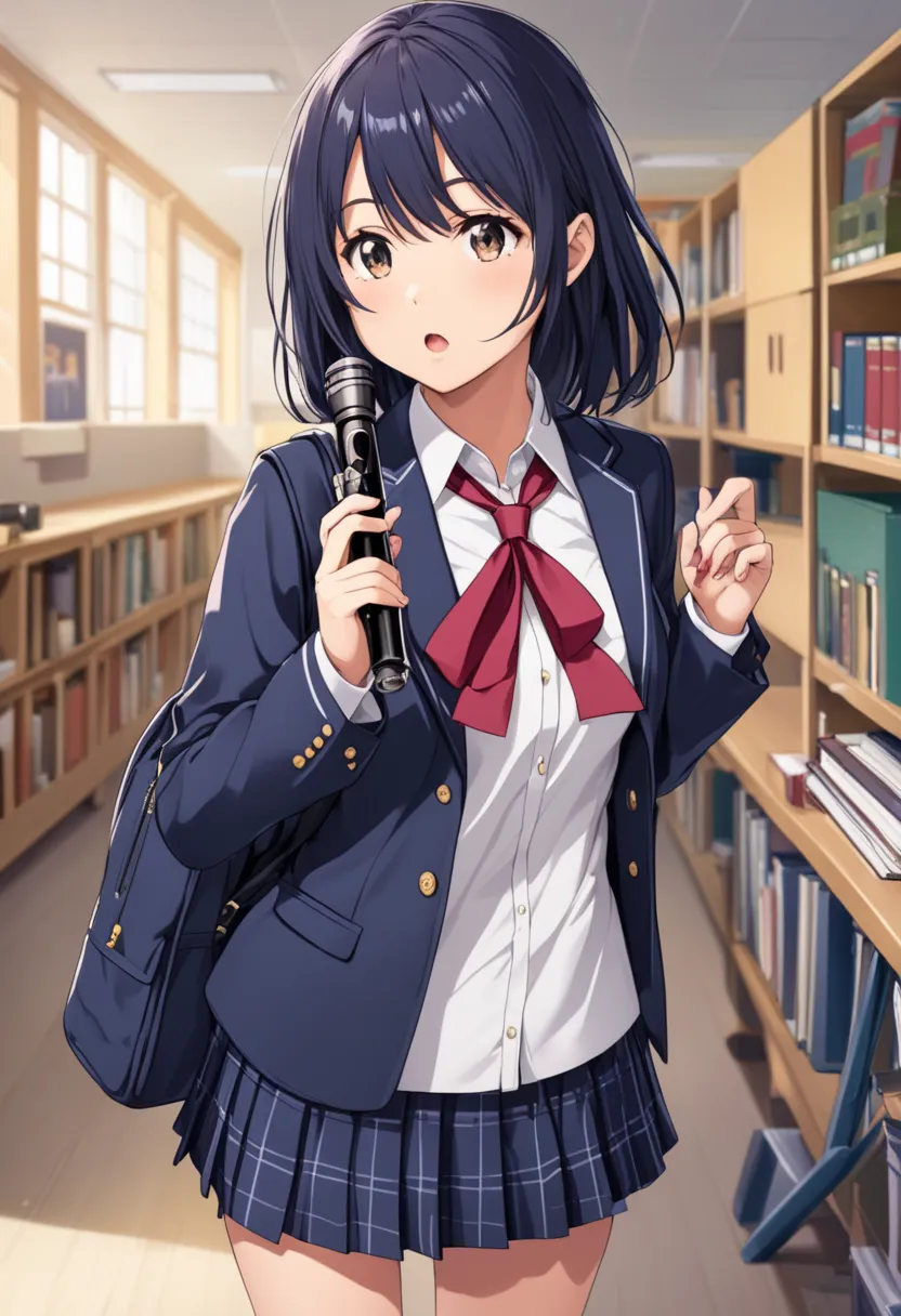 woman、, small tits, school uniform,schools、Recorder, shortcuts