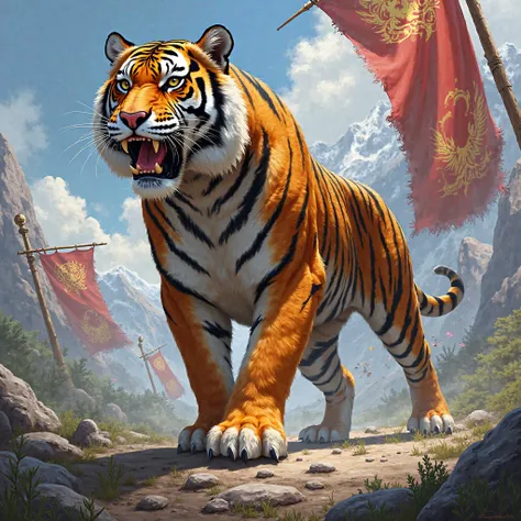 Tiger as symbol for bannermen