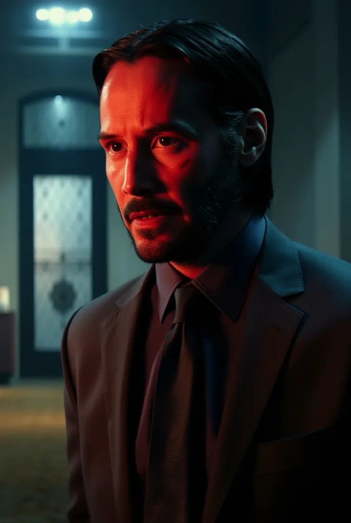 (best quality,4k,8k,highres,masterpiece:1.2),ultra-detailed,(realistic,photorealistic,photo-realistic:1.37),john wick, full body, action scene,unreal engine 5, intense look, serious expression, close-up, soft lighting, vibrant colors