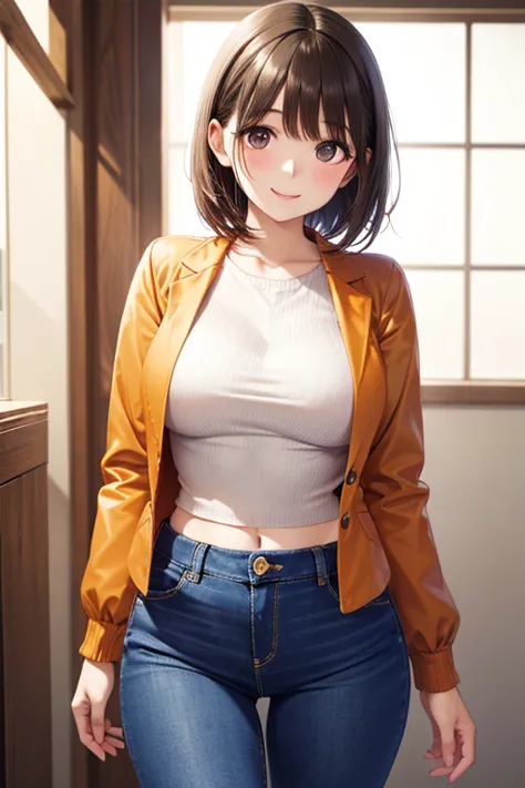  anegasaki nene, shiny brown short hair, beautiful brown eyes, smiling face, sparkling pupils, (fine grain), highly detailed eyes, highly detailed face, highly detailed eyes,, (masterpiece:1.2, best quality), ((only1 girl)), cowboy shot,cowboy shot,, 



D...