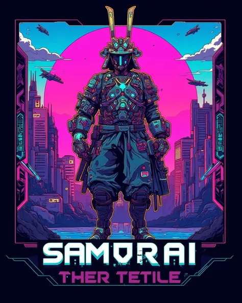 Cyberpunk Samurai Emblem 2077