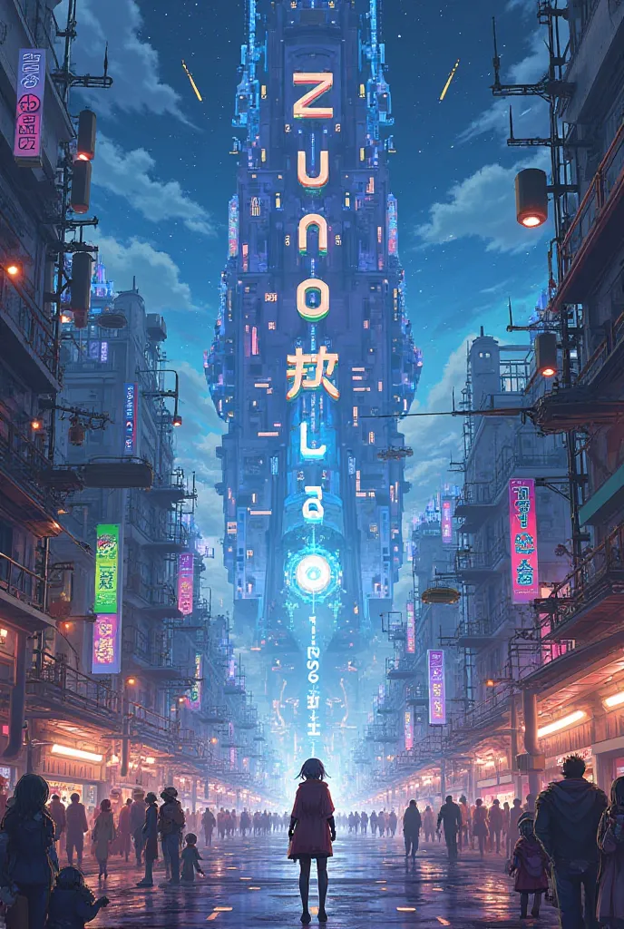 Anime City with the inscription ZunoRoot