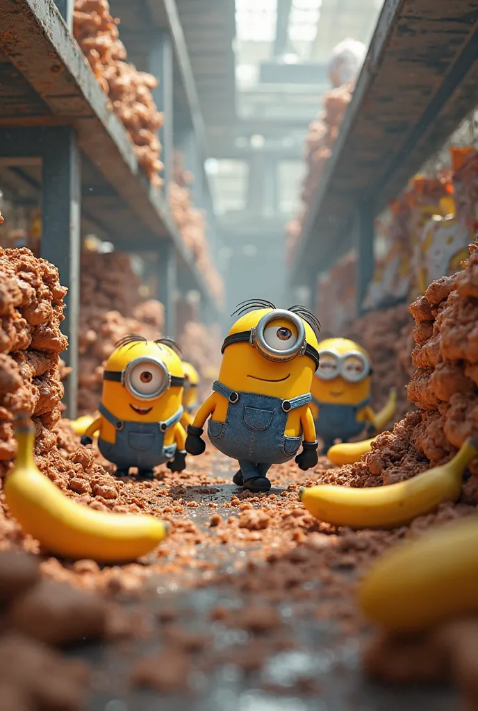 Minions movie make it for s and describing the food processing 
