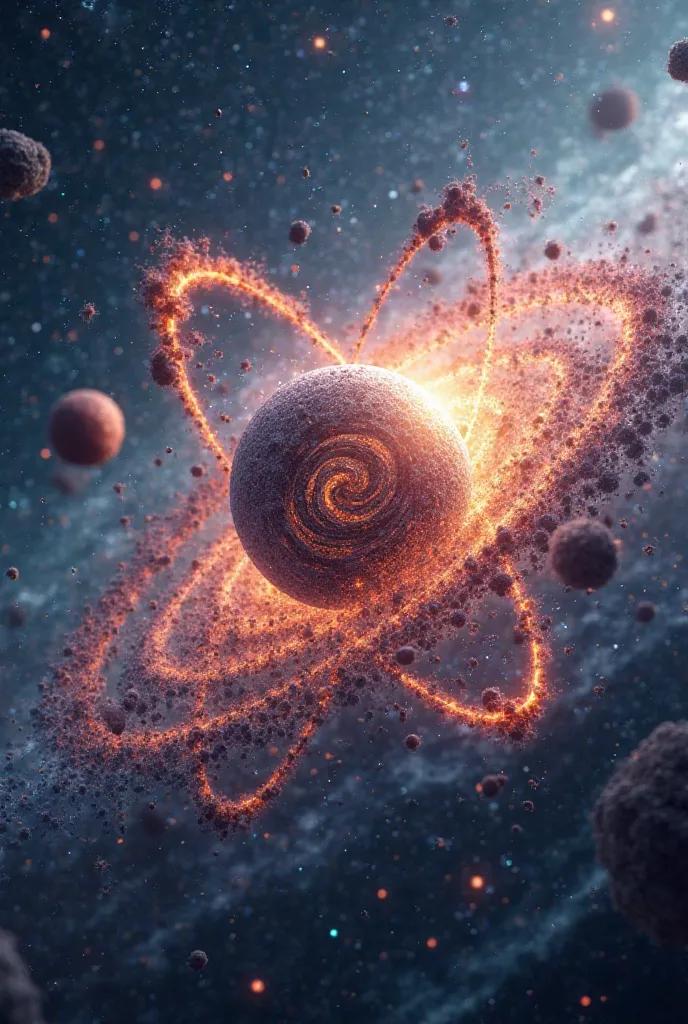 Atom with universe
