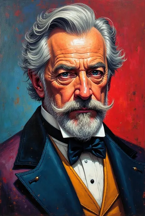 Vibrant coloured Portrait of a gentleman 