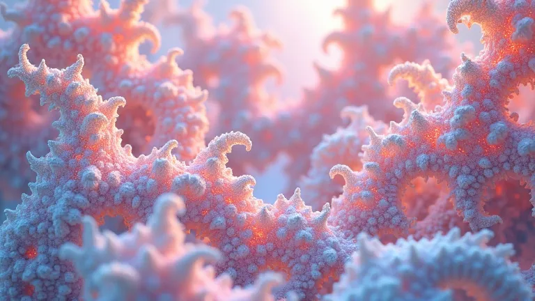  fractal patterns. pastel colours.