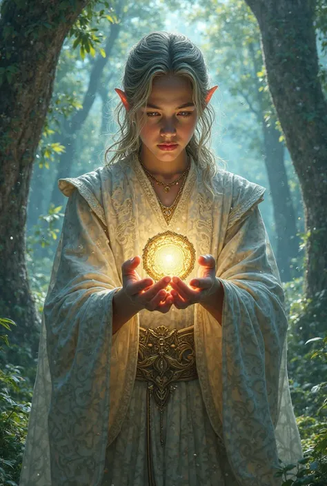 Male Elvish God who is young and supper powerfull and he Holds an elven ring that is the source of his power
