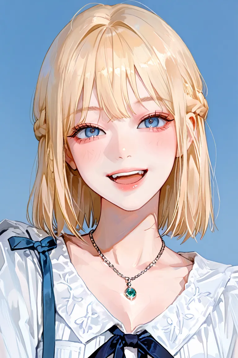 4k , 8k , (only 1 female blonde hair blue eyes) , (((no hair bangs))) , 25 years old , with blouse  , novel , manhwa , very details , hair details , very anime eyes detais  , ตรงตามกายวิภาคมนุษย์ ,ร่างกายสมส่วน , Korean , anime eyes, ((half body focus)) , ...