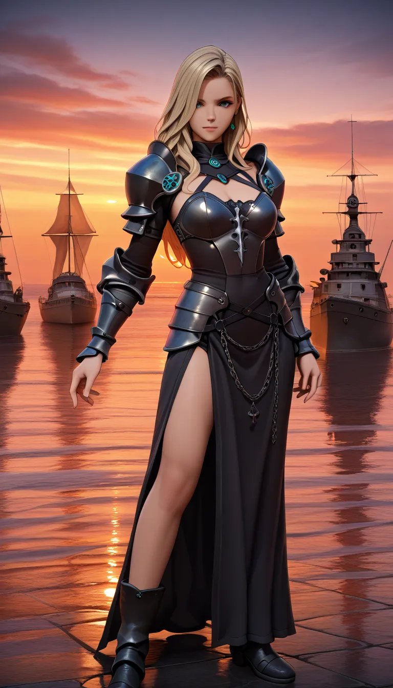  masterpiece, Highest quality,  latest, Absard dress , high resolution, realistic, 3d, port, gothic bikini armor,  pose ,  Darkness, ,