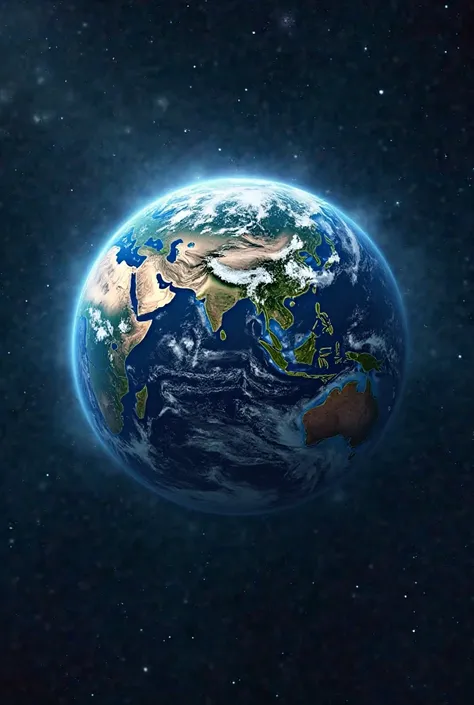 Create an image of what planet Earth actually looks like 