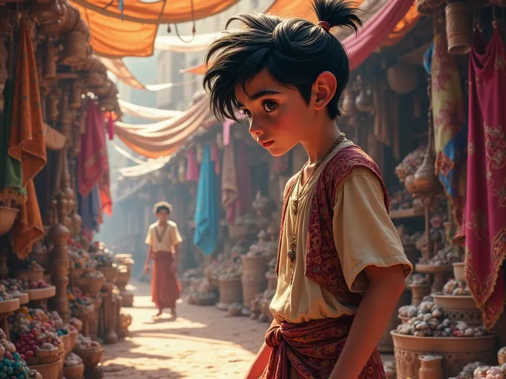 Aladdin was a young teenager,
that he didn't want to be Alfafaiate,
because there was something in his mind,
Living solely on art.
