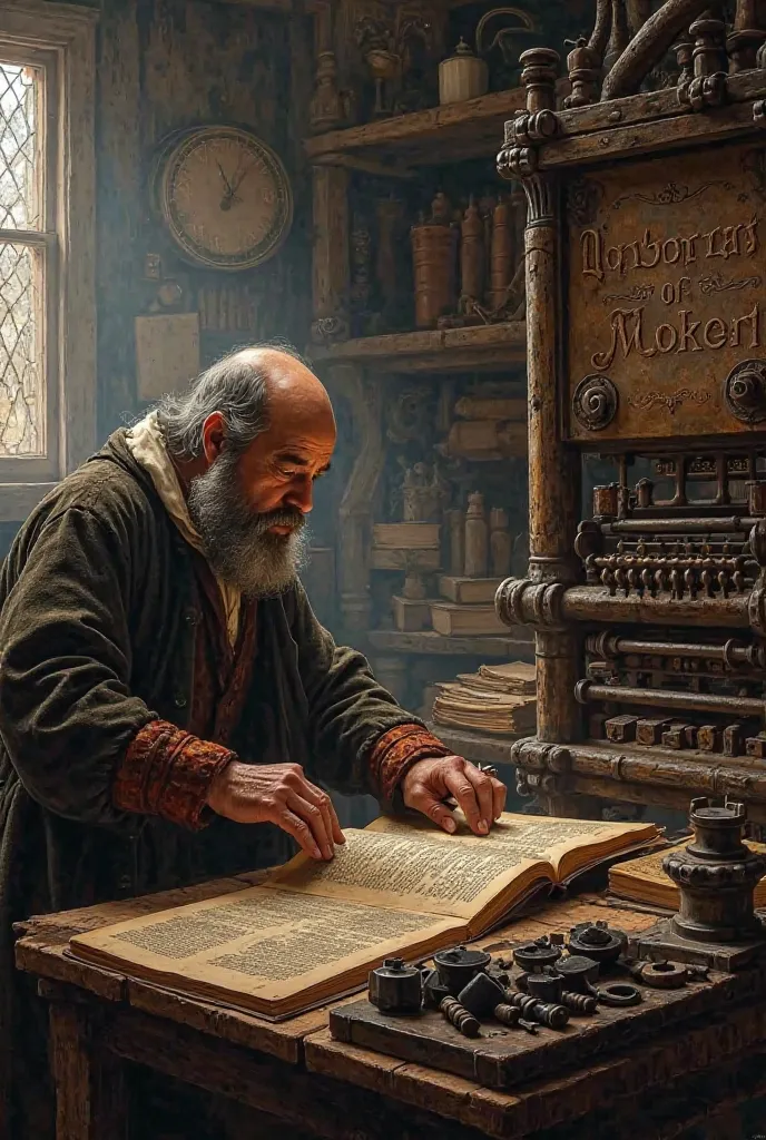 Gutenberg prints the Bible 