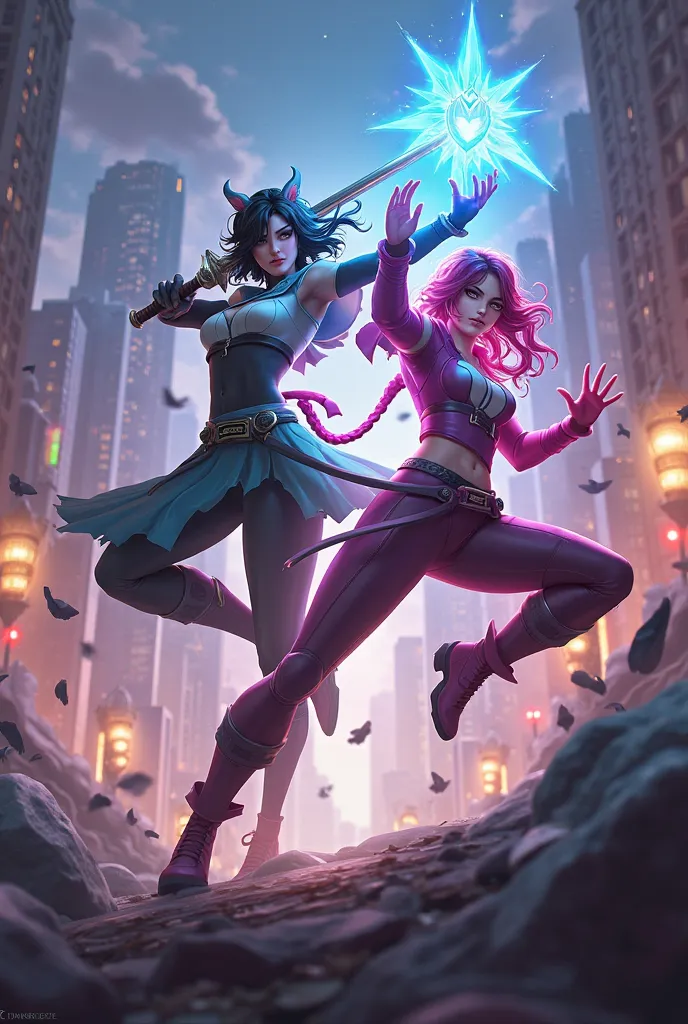 Mobile Legend Poster featuring ling and joy and name Dlareg