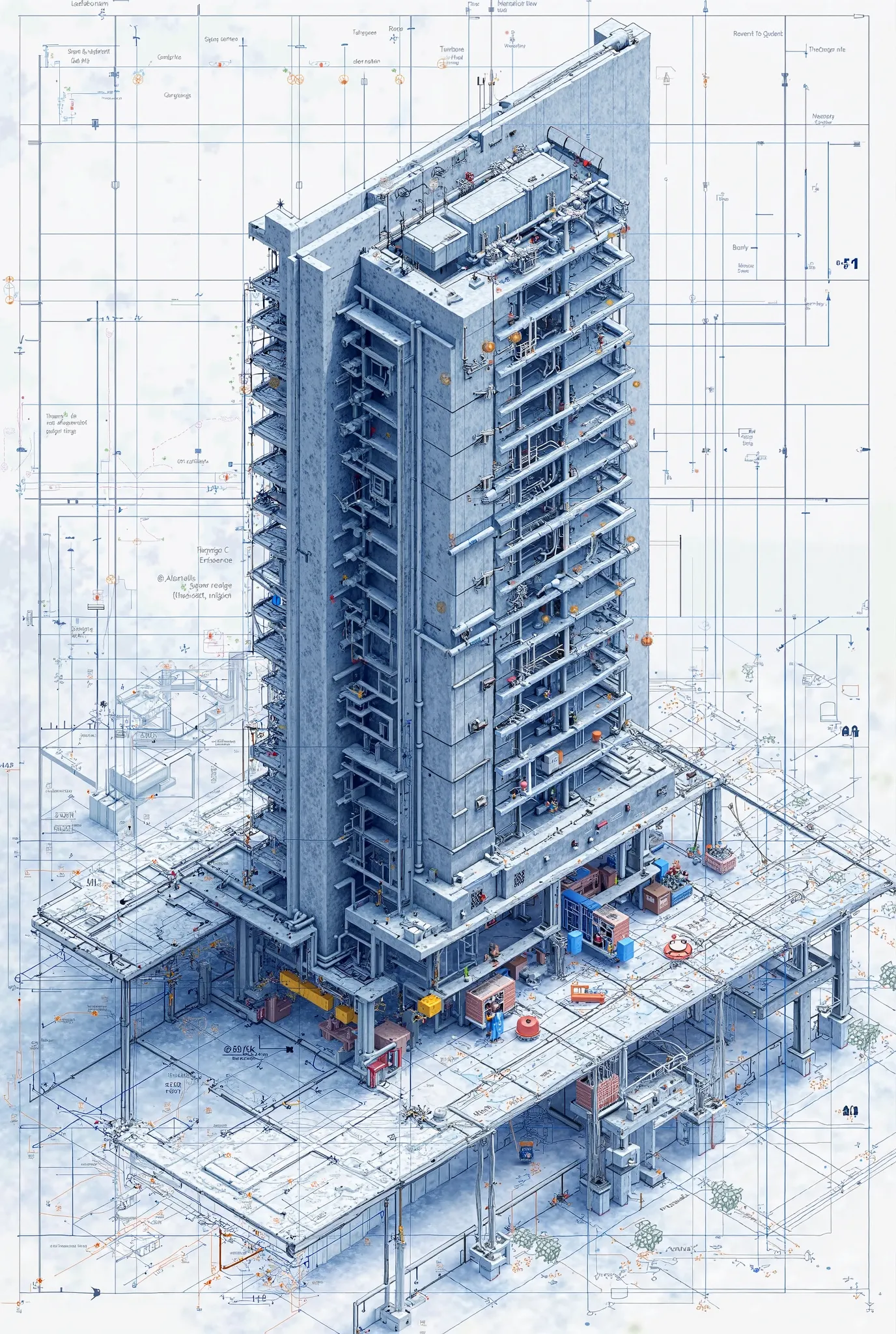 Create an earthquake resistant building blueprint
