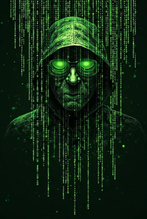 Hacker Source Code
"Develop a geeky t-shirt design with lines of source code cascading down, 'Matrix' style, in shades of neon green. Add elements such as a scanned face to the glitch background to reinforce the hacker and cyberpunk aesthetic."
