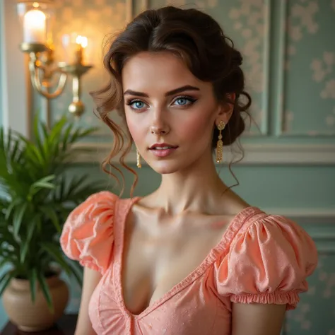 An award-winning masterpiece in high quality, HD, HDR (photorealistic) fine art photo magazine in the style of fascinating fine art: vintage pastel charm: Combine vintage fashion with pastel colors for a charming and nostalgic look. Think of knee-length dr...