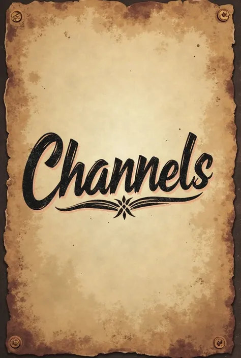 A logo with a vintage script font, shadow effects, or imagery like old parchment. My channel name is The Darkened Script.