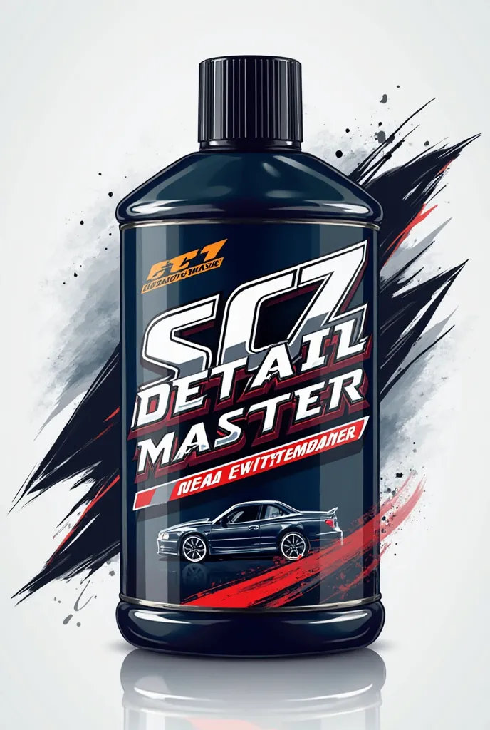 Create a logo for an automotive degreaser with the name SCZ DETAIL MASTER 