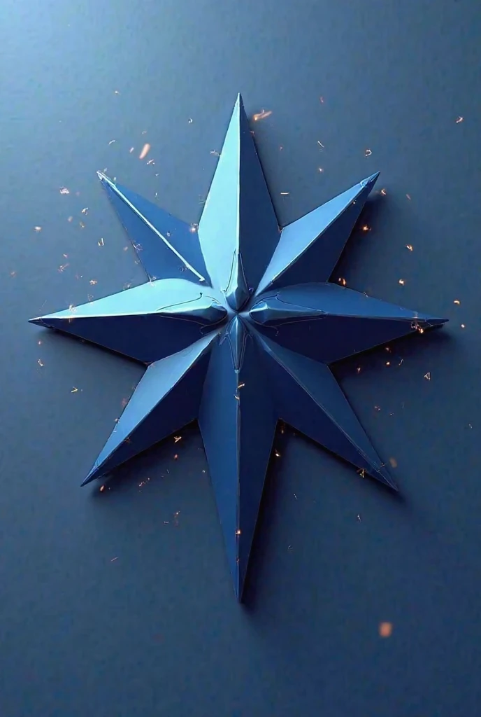 star logo with the 4 cardinal points color blue with the title Star of the South with 3d effects