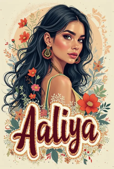 AALIYA NAME DESIGN