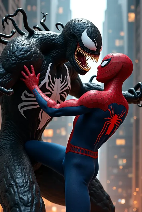 Venom and spiderman separate pic 