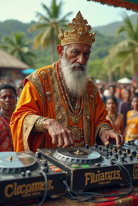 sri lankan old king playing dj 