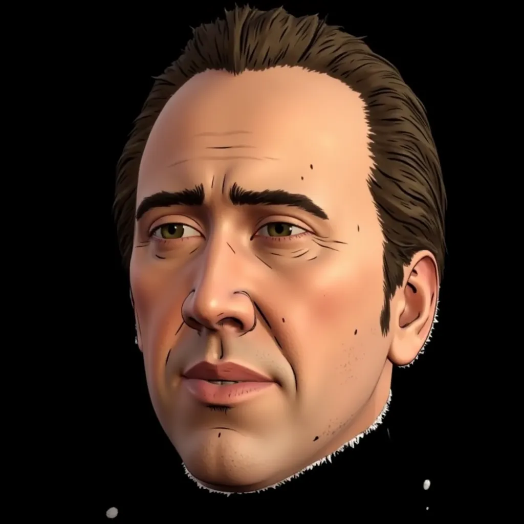 nicolas cage in telltale style