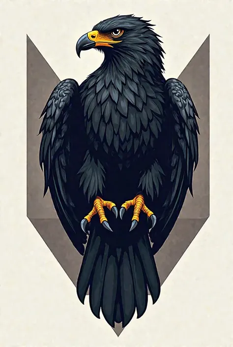 Create logo symbolize meaning of black hawk bird