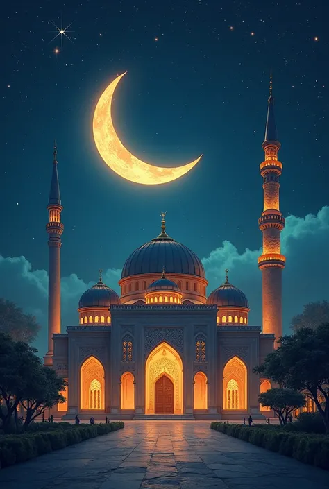 ramadan : Moon Mosque 16:9
