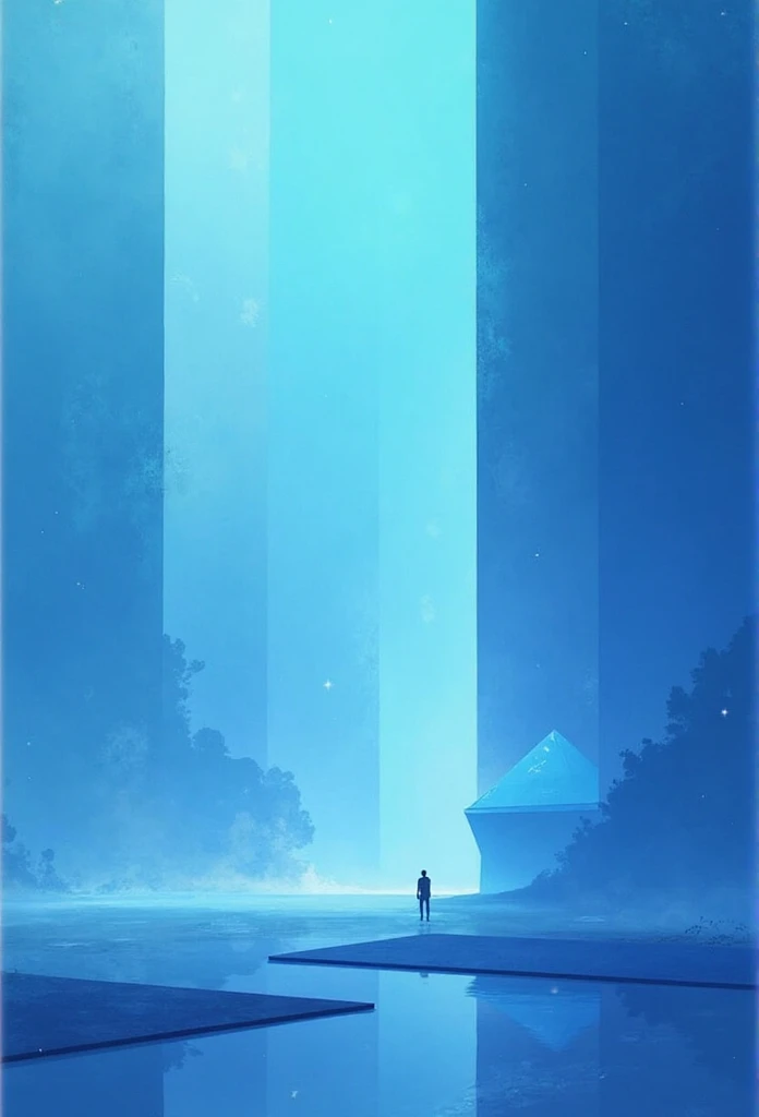  simple， abstracted，blue gradient，Advanced Sense，Sense of atmosphere seals