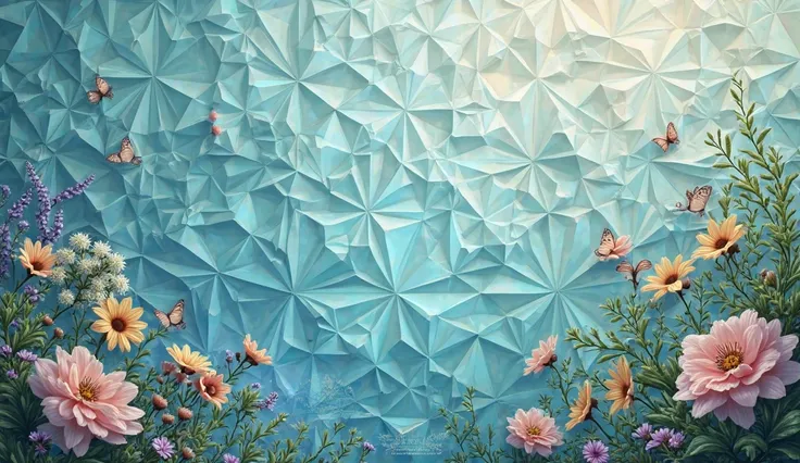  make geometric pattern easy to make but unique, ocean inspired or garden with butterfly