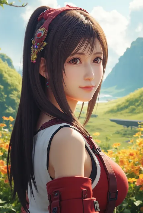 (masterpiece, best quality:1.4), (8k, raw photo, photo realistic:1.2), meruru, tifa lockhart