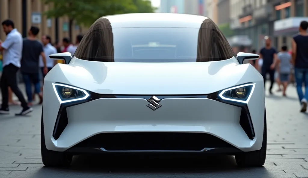 Front view of 2025 Maruti Suzuki Omni hybrid Maxx pearl article white