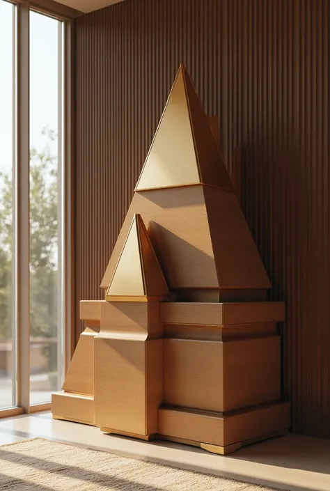 design cabinet inspired by pyramids furniture  