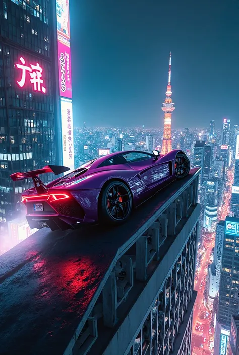 Et maintenant je voudrais l'affiche du film Fast and Furious -Tokyo Drift mais avec la voiture sur le toit