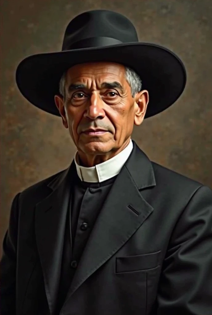 José Gregorio Hernández Beatified Cabello, hat and black suit