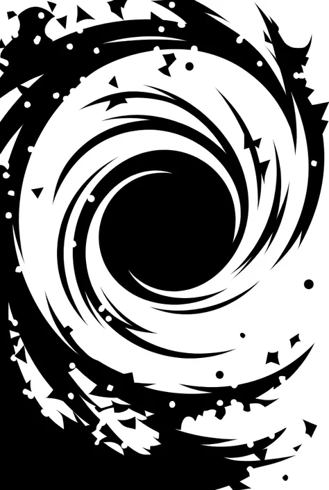 "quicksand whirl" grunge abstract geometric cyberpunk symbol, minimalistic, perfect design, futuristic, minimalist, vector art, black and white, sharp, vector art, iconic, icon art, game icon art, game icon sheet, game icons, black and white, game icons, s...