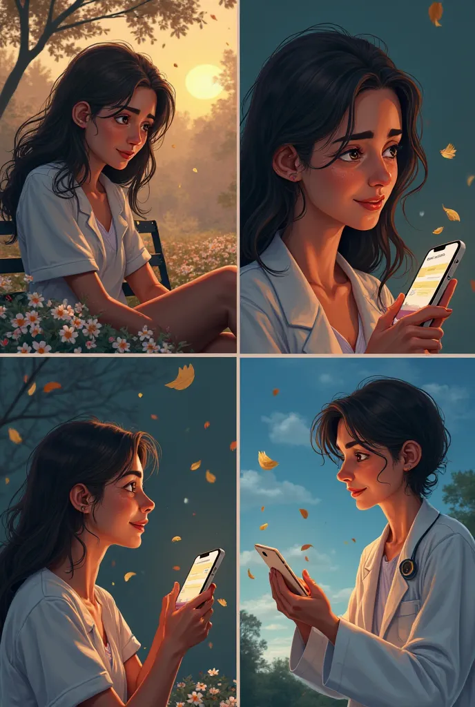 Here's a series of prompts to generate images based on each of the scenes in your story "The last message". Each prompt is designed to capture the essence of each scene:

---

### ** SCENE 1 :  Introduction **
*prompt:* A young woman named Lucía, sitting a...