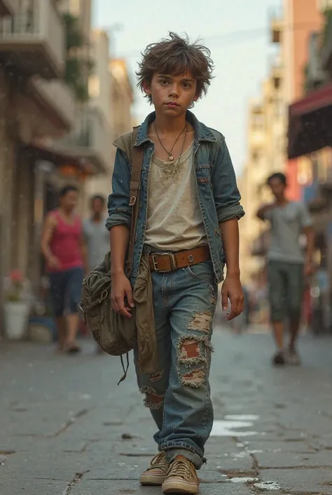 18-year-old Italian boy, dressed in used stuff 