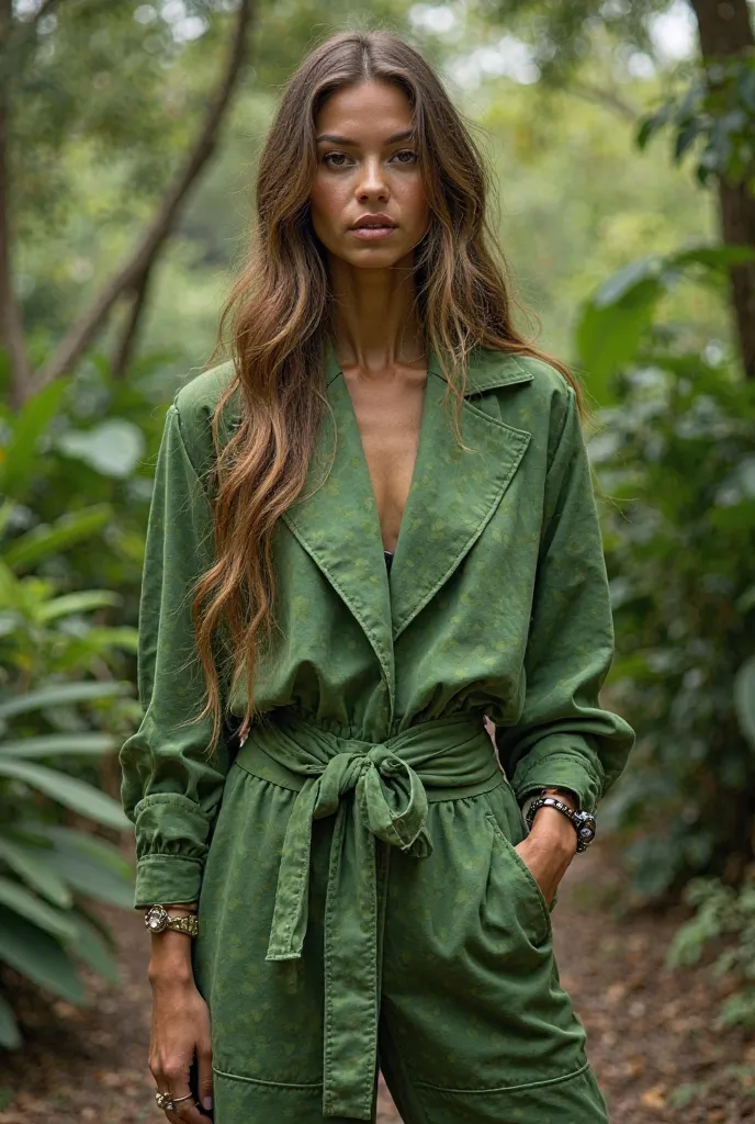 Can you make this outfit with greener shades