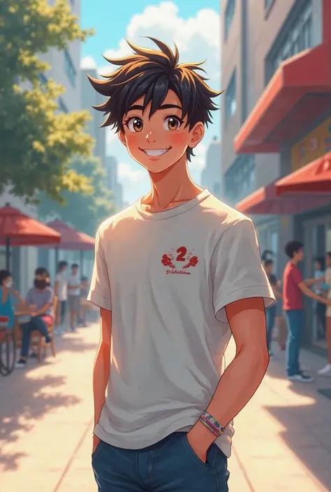  Anime guy with t shirt