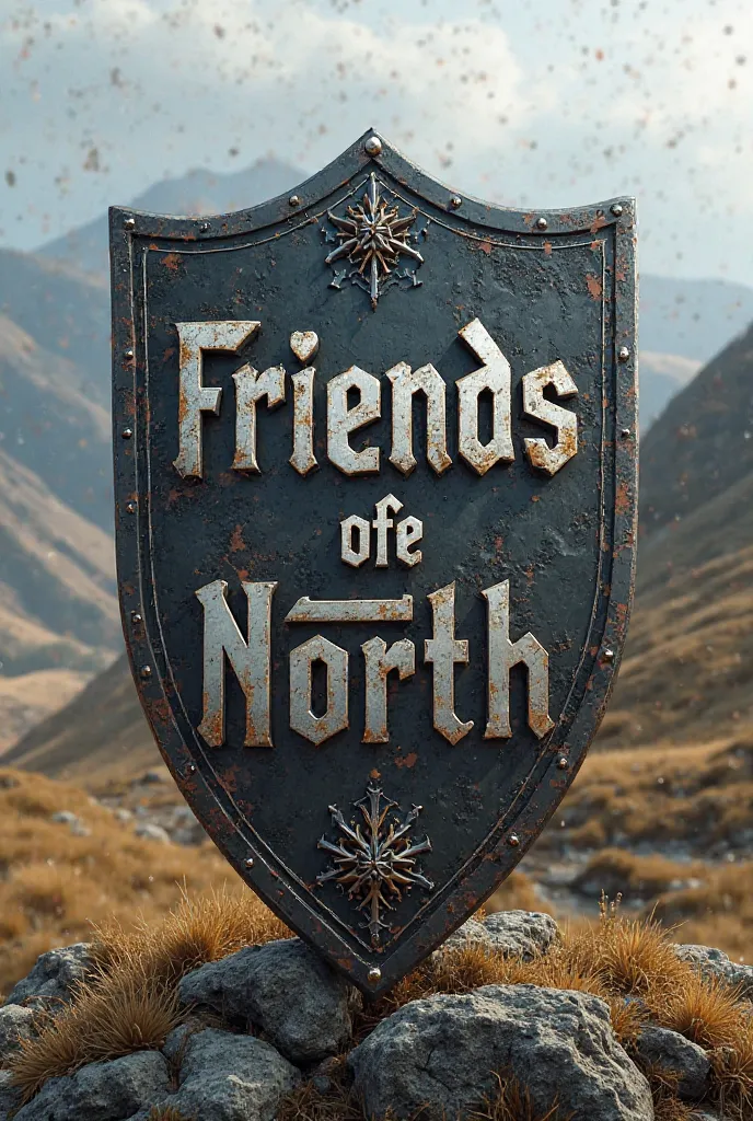  Football shield that says  "Friends of the North"