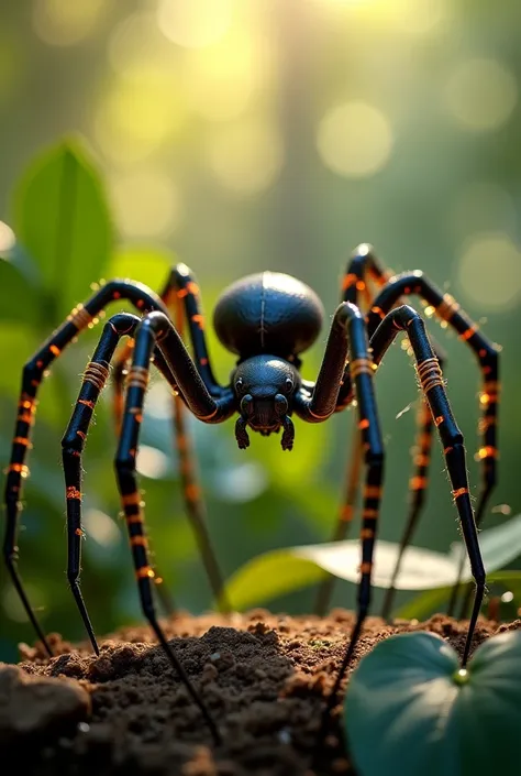 Spider banded all 8 legs in bow