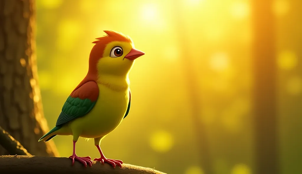 Prompt 7: The Decision to Come Clean
Description: Early morning in the forest. Sam a beautiful sparrow stands on a branch, his lite green body and green wings catching the first rays of sunlight. His hazel eyes shine with determination as he decides to tel...