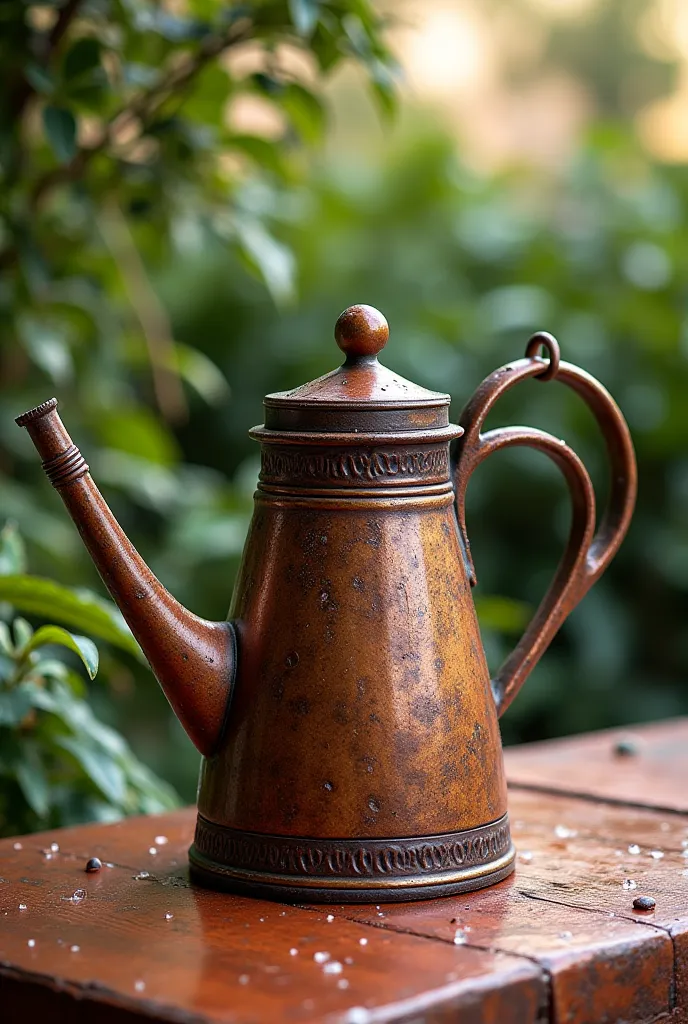 An old Moroccan watering can