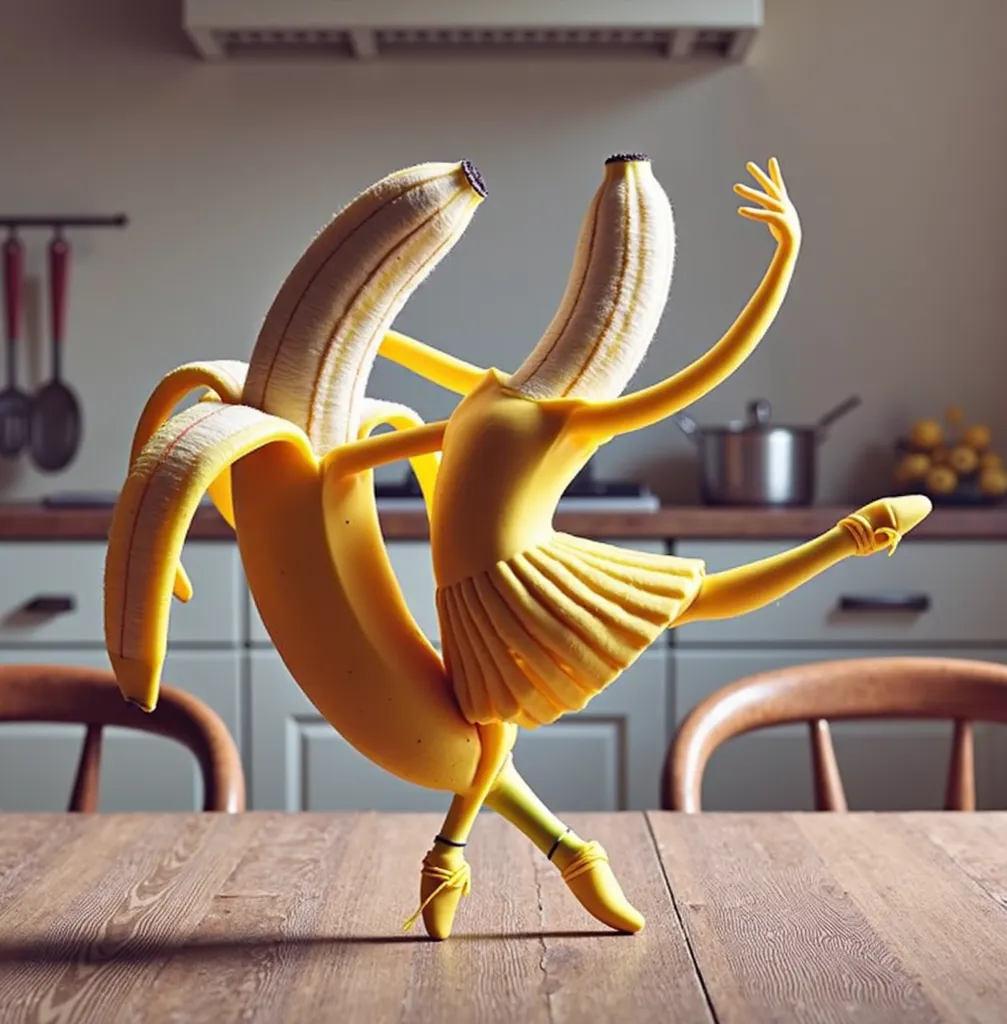 Two bananas dance classic ballet Dramatic