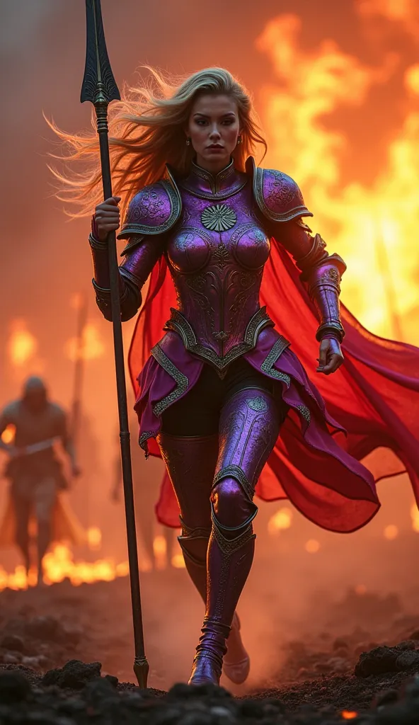 Create 24k UHD full body digital photo, style Luiz Royo, cinematic photo taken by Canon R100 18-45 IS STM cinematic ((Masterpiece, Very High Quality, Very High Image Quality, Extremely Detailed,a cinematic, An extraordinary and voluptuous femme Paladin war...