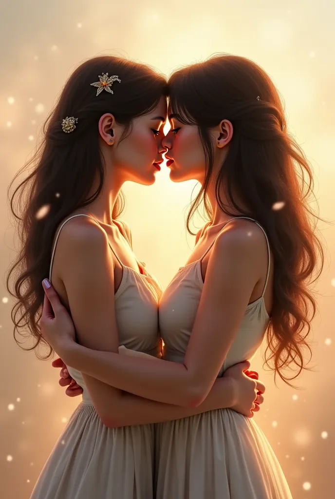 women kissing 